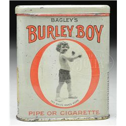 BURLEY BOY VERTICAL POCKET TOBACCO TIN.