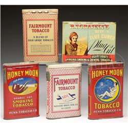 LOT OF 5 TOBACCO TINS.