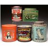 Image 1 : LOT OF FIVE TOBACCO AND CIGAR TINS.