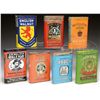 Image 1 : LOT OF SEVEN VERTICAL POCKET TOBACCO TINS.