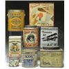 Image 1 : LOT OF 8 TOBACCO AND COFFEE TINS.