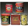 Image 1 : LOT OF FIVE COFFEE TINS.