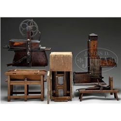 LOT OF 5 SALESMAN SAMPLES OR PATENT MODELS.