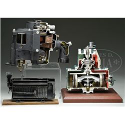 LOT OF 3 CUTAWAY ENGINES.