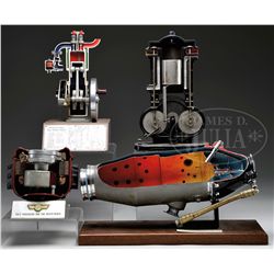 LOT OF 4 CUTAWAY ENGINES.