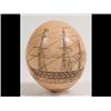 Image 1 : A Ostrich Egg, decorated a three masted steam ship £200-300...