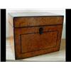 Image 1 : A Victorian Birds Eye Maple Tea Caddy, with ebony stringing, 16cm £50-80...