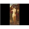 Image 1 : English School, late 19th century, a nude lady near a swirling figure, oil on canvas, 99 x 42cm (...