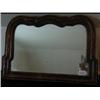 Image 1 : An 18th Century Mirror, veneered in walnut, having a shaped arched  top (later plate), 26 x 37cm...