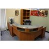Image 1 : CONTENTS OF EXECUTIVE OFFICE INCLUDING: CORNER DESK, OFFICE CHAIR, CLIENT CHAIR, BOOK CASE, FILE