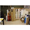 Image 1 : LOT OF SIGN SUPPLIES AND VINYL IN CORNER