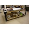 Image 1 : 8X4 FOOT WOODEN LAYOUT TABLE WITH CONTENTS