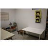 Image 2 : CONTENTS OF LUNCH ROOM INCLUDING: FOLDING TABLE, FOUR CHAIRS, FOUR SMALL APPLIANCES, BAR FRIDGE,