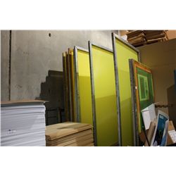 LOT OF PRINTING SCREENS