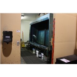 TWO BOOTH SCREEN WASH STATION WITH PRESSURE WASHER AND EQUIPMENT