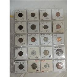 LOT 4 US COINS: LINCOLN, BUFFALO, LARGE CENT &