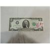 Image 1 : 1976 2 DOLLAR BILL POSTAGE STAMPED FIRST DAY ISSUE