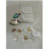Image 1 : LOT 7 (1) STERLING SILVER SPOON, 1 TURQUOISE,