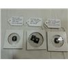 Image 1 : LOT 4 BLACK ONXY, WHITE 10K GOLD, SMALL DIAMOND