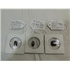 Image 1 : LOT 3 BLACK ONYX, 10K WHITE GOLD, SMALL DIAMONDS