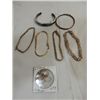 Image 1 : LOT 7 VINTAGE STERLING SILVER BRACELETS VARIOUS