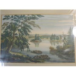 LOT 2 VINTAGE FRAMED PRINTS HUDSON RIVER PORTFOLIO