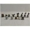 Image 1 : LOT 13 VINTAGE PEWTER THYMBELS VARIOUS TOPICS