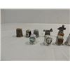 Image 2 : LOT 13 VINTAGE PEWTER THYMBELS VARIOUS TOPICS
