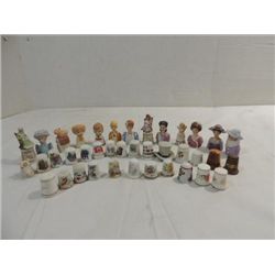 LOT 40 VINTAGE CERAMIC THYMBELS VARIOUS TOPICS