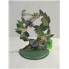 Image 1 : VINTAGE CAST IRON HUMMINGBIRDS FEEDING DOOR STOP
