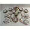 Image 1 : LOT 13 VINTAGE ORIENTAL TEA CUPS, TRAYS, TEA POT,