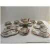 Image 4 : LOT 13 VINTAGE ORIENTAL TEA CUPS, TRAYS, TEA POT,
