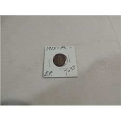 1915 (EF) CIRCULATED LINCOLN WHEAT PENNY