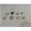 Image 1 : LOT 8 VINTAGE 18K GF JEWELRY LADY'S RINGS VARIOUS