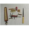 Image 1 : MIXED LOT OF 8 VINTAGE (2) SWISS KNIVES, MATCH BOX
