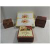 Image 1 : LOT 5 VINTAGE WOODEN CIGAR BOXES