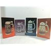 Image 1 : LOT 4 COLLECTIBLE AVON CERAMIC TOPICAL BEER STEINS