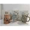 Image 1 : LOT 3 COLLECTIBLE AVON CERAMIC TOPICAL BEER STEINS