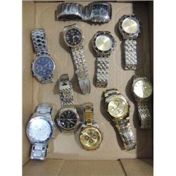 LOT 10 MENS QUARTZ WRIST WATCHES: ORLANDO, ROSRA,