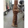 Image 3 : 58"H CAST IRON HORSE POST WITH RING - VERY HEAVY