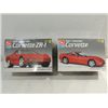 Image 1 : LOT 2 AMT ERTL PLASTIC MODEL KIT 1997 CORVETTE &