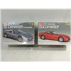 Image 1 : LOT 2 REVELL PLASTIC MODEL KIT 1993 CORVETTE &