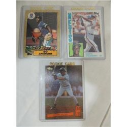 LOT 3 BASEBALL ROOKIE CARDS: TOPPS - JACKSON, TOPP