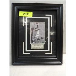10X12 BASEBALL PHOTO AUTOGRAPHED WILLIE MAYS COA