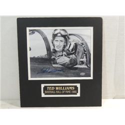 13X14 BASEBALL PHOTO AUTOGRAPH TED WILLIAMS COA