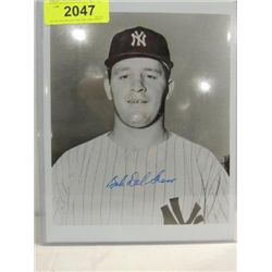 8X10 BASEBALL PHOTO AUTOGRAPHED BOB DEL GRECO COA