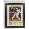 Image 1 : 13X16 BASEBALL PHOTO & BAT SEGMENT 500TH HR, BONDS