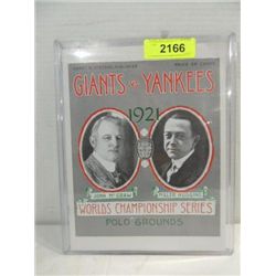 REPRODUCTION 1921 GIANTS VS YANKEES GAME PROGRAM