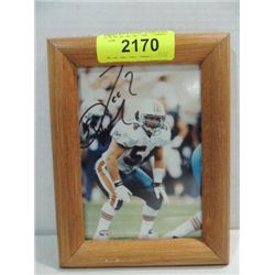 6X8 FOOTBALL PHOTO AUTOGRAPHED ZACH THOMAS