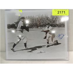 10X8 BASEBALL PHOTO AUTOGRAPH JOHN JACKMICK COA